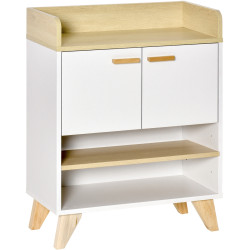 Tumba Homcom 837-168 (Natural Wood/White) Thumb