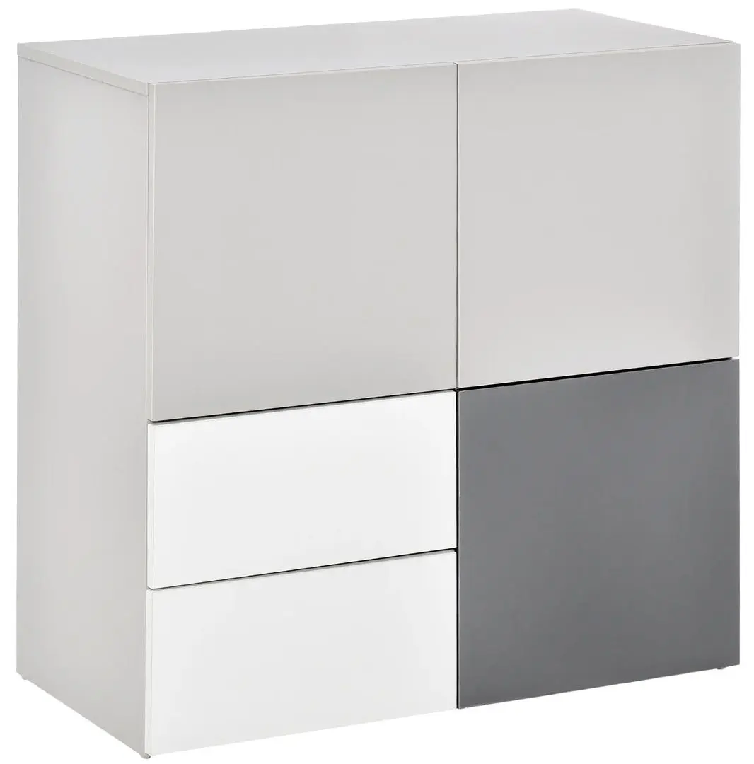 Tumba Homcom 838-054 80x38 cm (Light Grey/Dark Grey/White) - 3