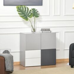 Tumba Homcom 838-054 80x38 cm (Light Grey/Dark Grey/White) Thumb