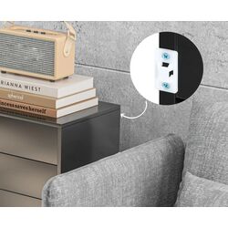 Тумба Homcom 838-075V80BK 79x36x74 cm (Black Gloss) Thumb