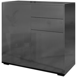 Тумба Homcom 838-075V80BK 79x36x74 cm (Black Gloss) Thumb