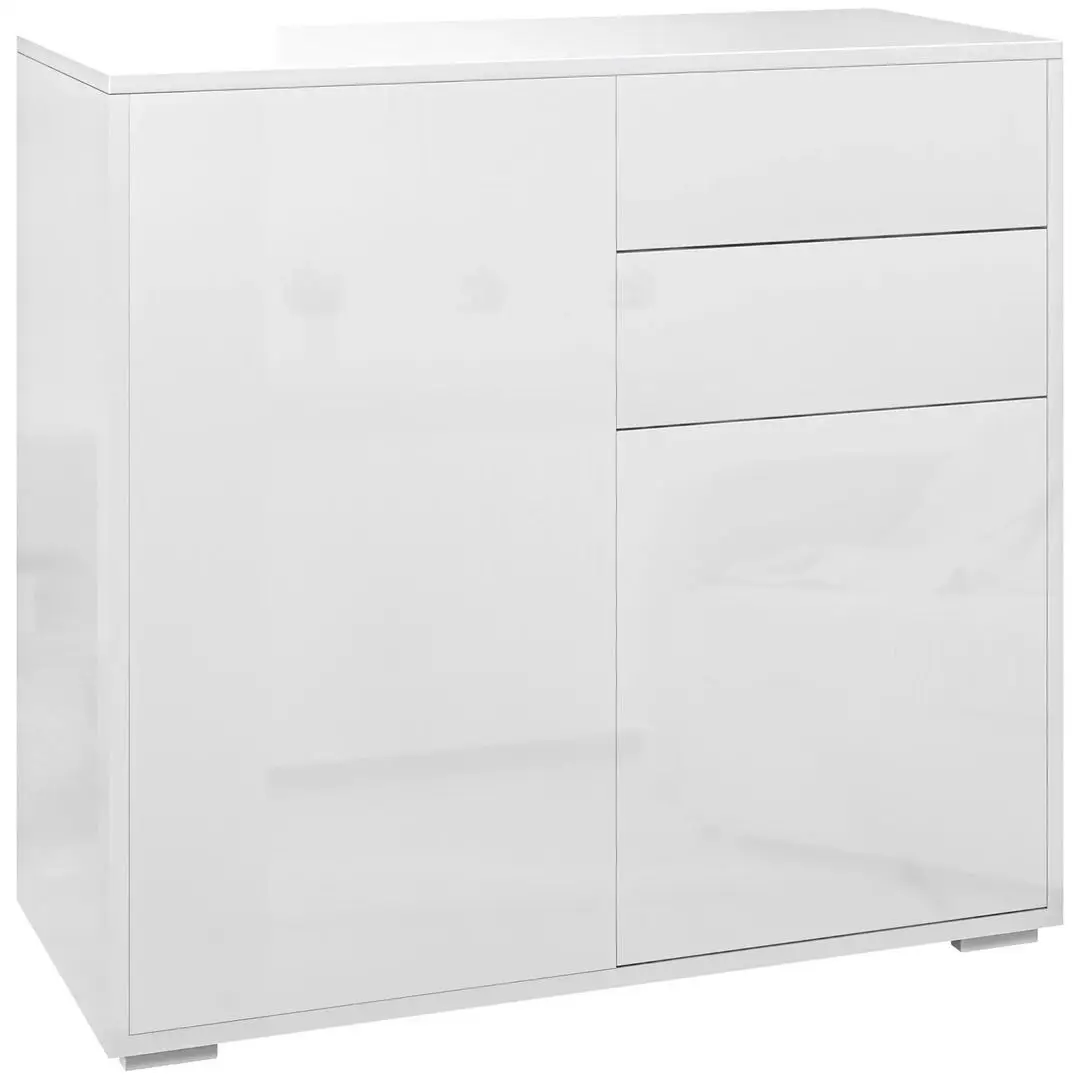 Tumba Homcom 838-075V80WT 79x36x74 cm (White Gloss)