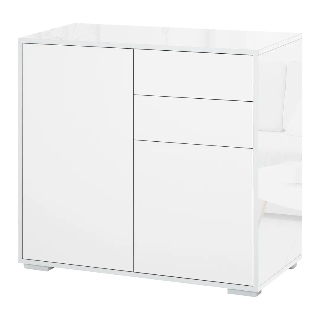 Tumba Homcom 38-075WT (White Gloss) - 2