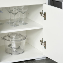 Tumba Homcom 38-075WT (White Gloss) Thumb