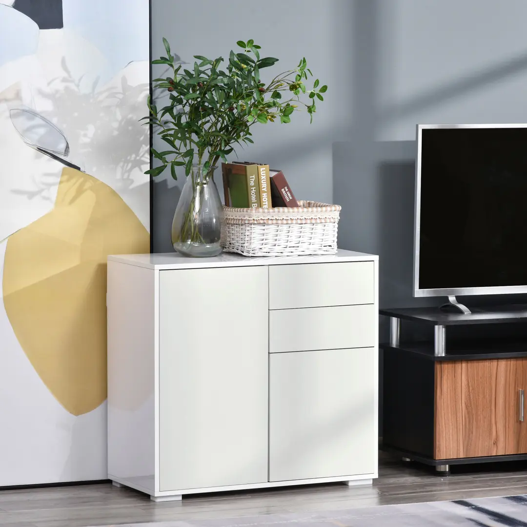 Tumba Homcom 38-075WT (White Gloss) - 8