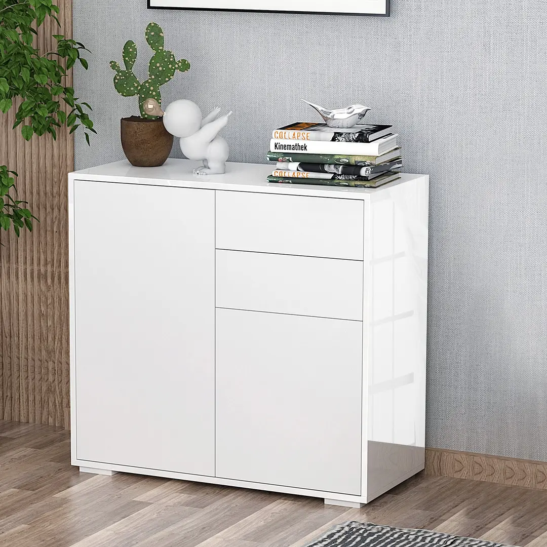 Tumba Homcom 38-075WT (White Gloss) - 10