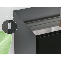 Tumba Homcom 838-077BK 117x36x74 cm (Black/Black Gloss) Thumb