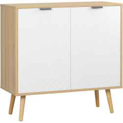 Тумба Homcom 838-155 (White/Natural Wood) Thumb