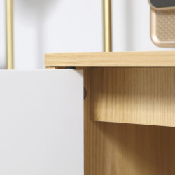 Тумба Homcom 838-155 (White/Natural Wood) Thumb