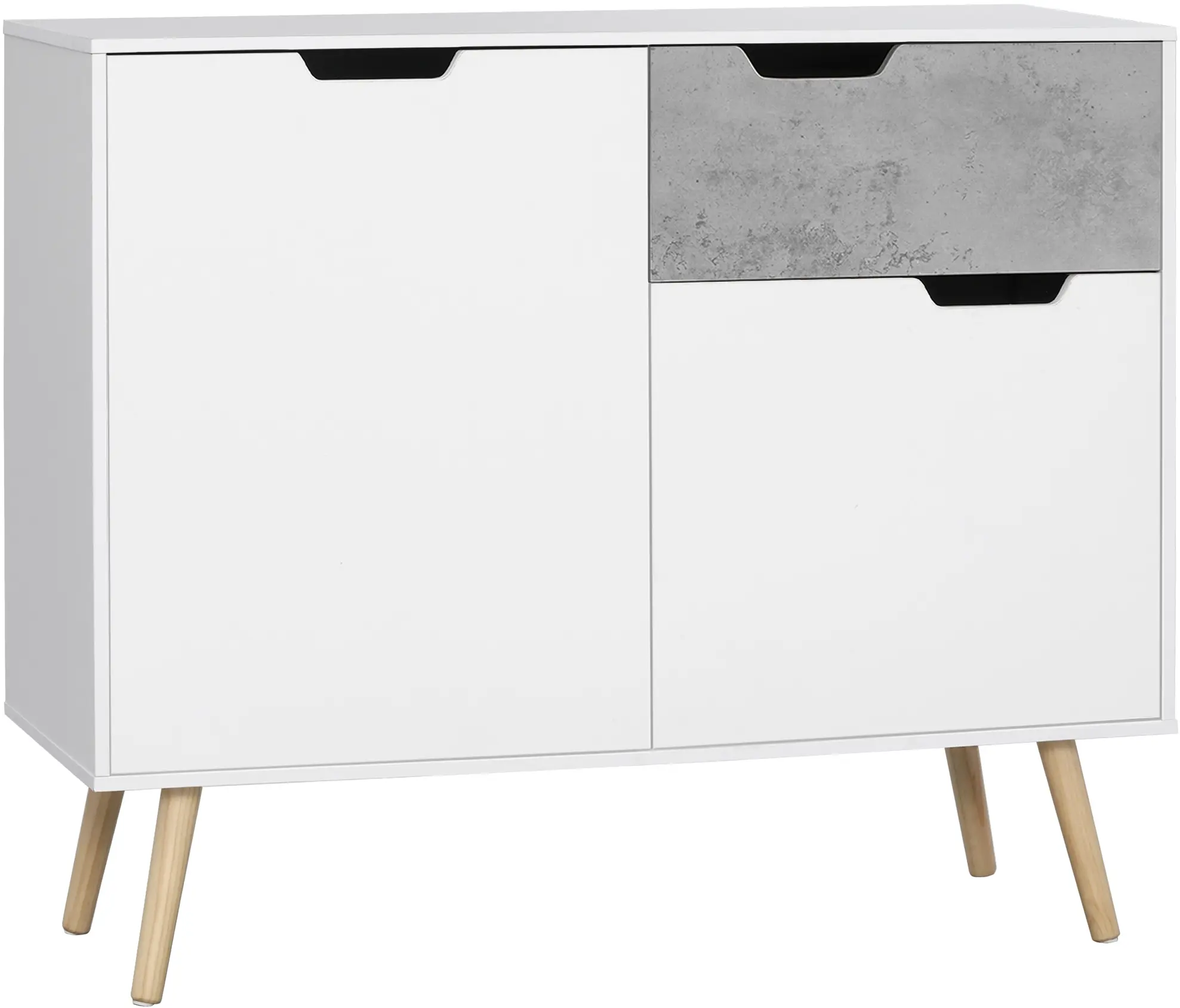 Tumba Homcom 838-196LG (Light Grey/White) - 2