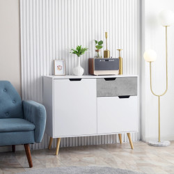 Tumba Homcom 838-196LG (Light Grey/White) Thumb