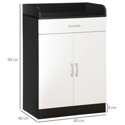 Тумба Homcom 838-219 60x40x90 cm (White/Black) Thumb