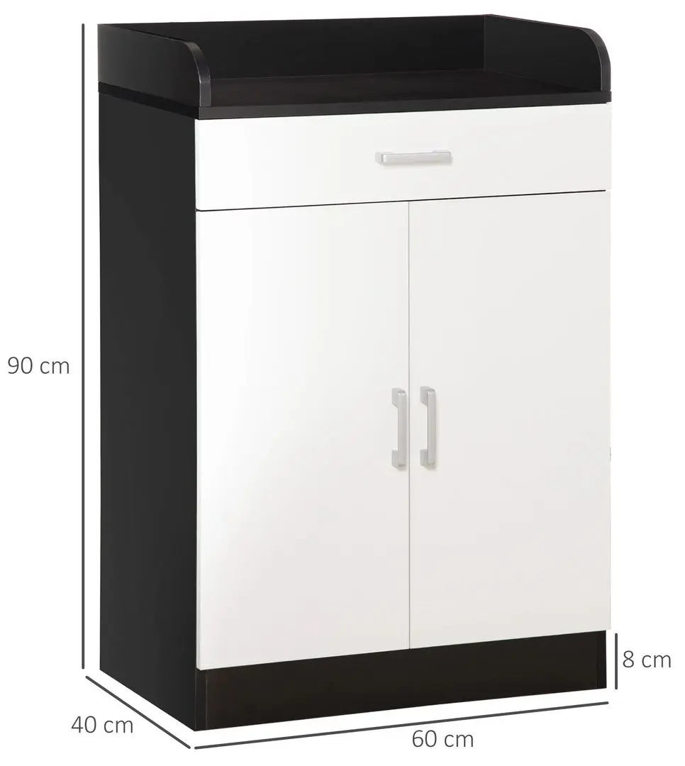 Тумба Homcom 838-219 60x40x90 cm (White/Black)