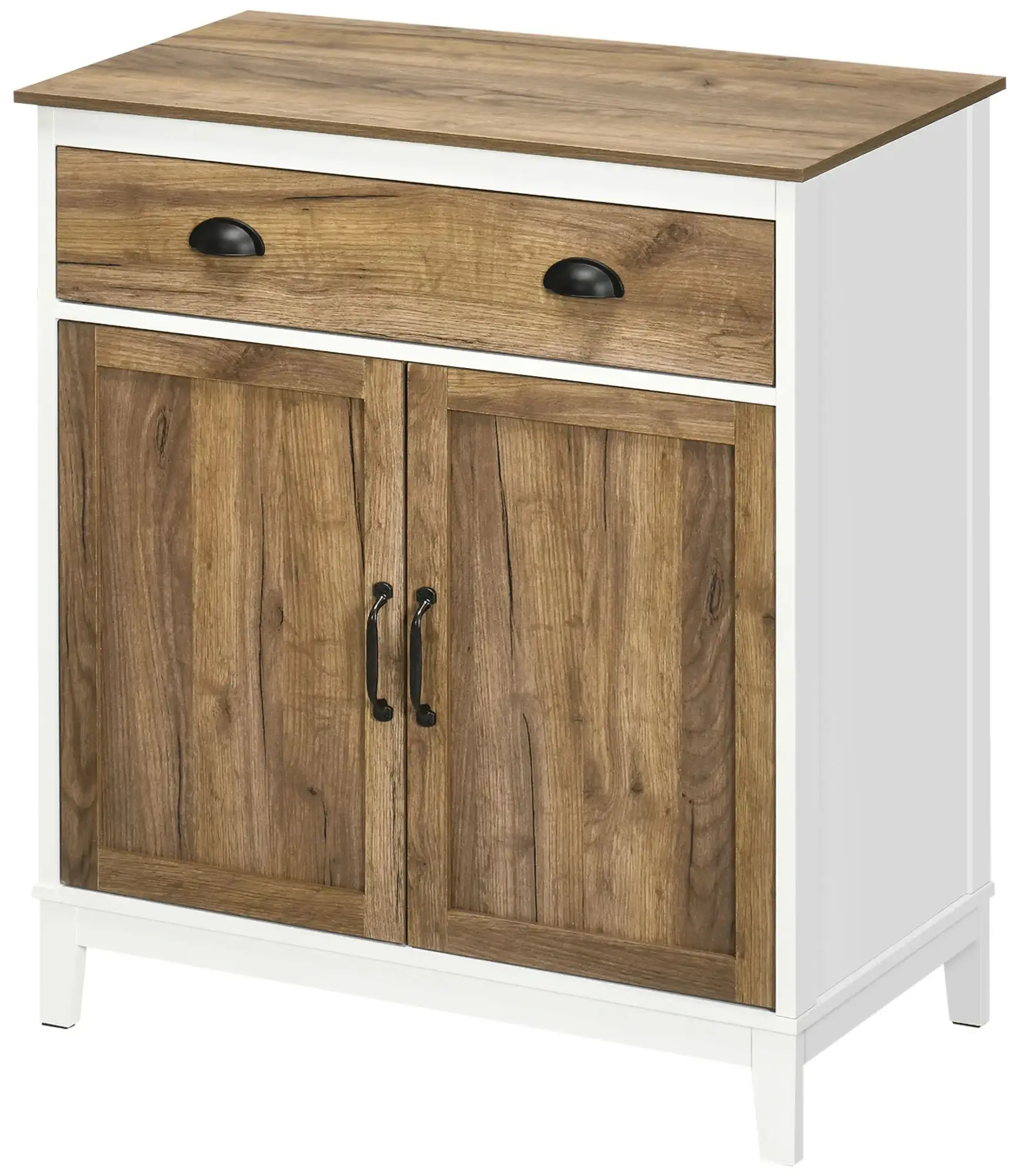 Tumba Homcom 838-347V80CG (White/Natural) - 2