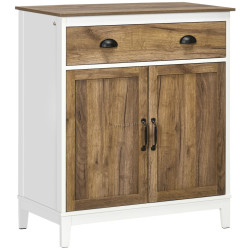 Tumba Homcom 838-347V80CG (White/Natural)