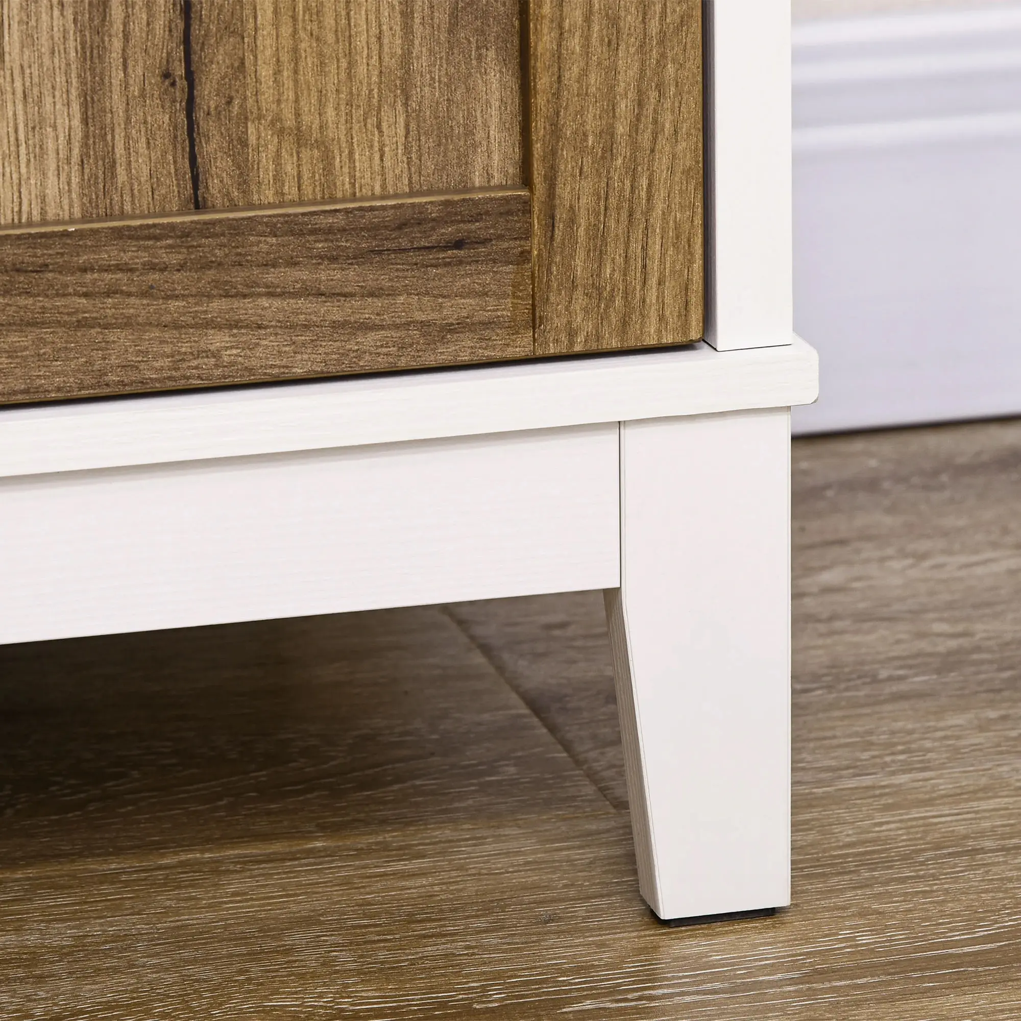 Tumba Homcom 838-347V80CG (White/Natural) - 4