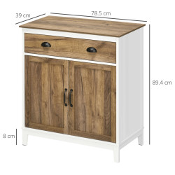 Tumba Homcom 838-347V80CG (White/Natural) Thumb