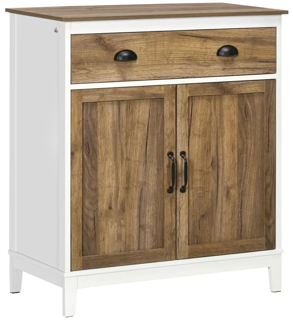 Tumba Homcom 838-347V80CG (White/Natural)
