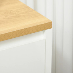 Tumba Homcom 838-373V01WT (White/Natural) Thumb
