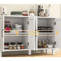 Tumba Homcom 838-425V80WT 120x75x37 cm (White) Thumb