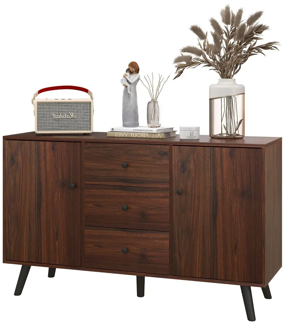 Tumba Homcom 839-545V81BN 127x40x76 cm (Brown/Black) - 2