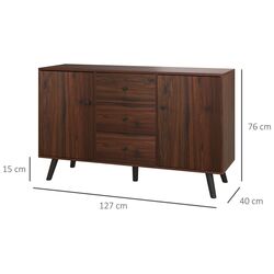 Tumba Homcom 839-545V81BN 127x40x76 cm (Brown/Black) Thumb