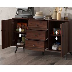 Tumba Homcom 839-545V81BN 127x40x76 cm (Brown/Black) Thumb