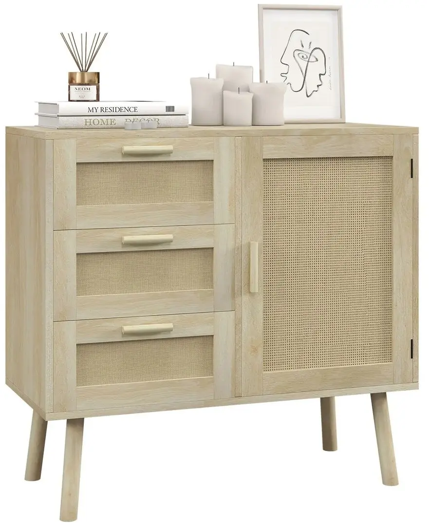 Тумба Homcom 839-914V00AK 80x36x75 cm (Oak)