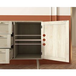 Тумба Homcom 839-914V00AK 80x36x75 cm (Oak) Thumb