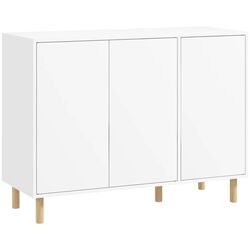 Tumba Homcom 839-945V00WT 107x40x80 cm (White/Natural) Thumb