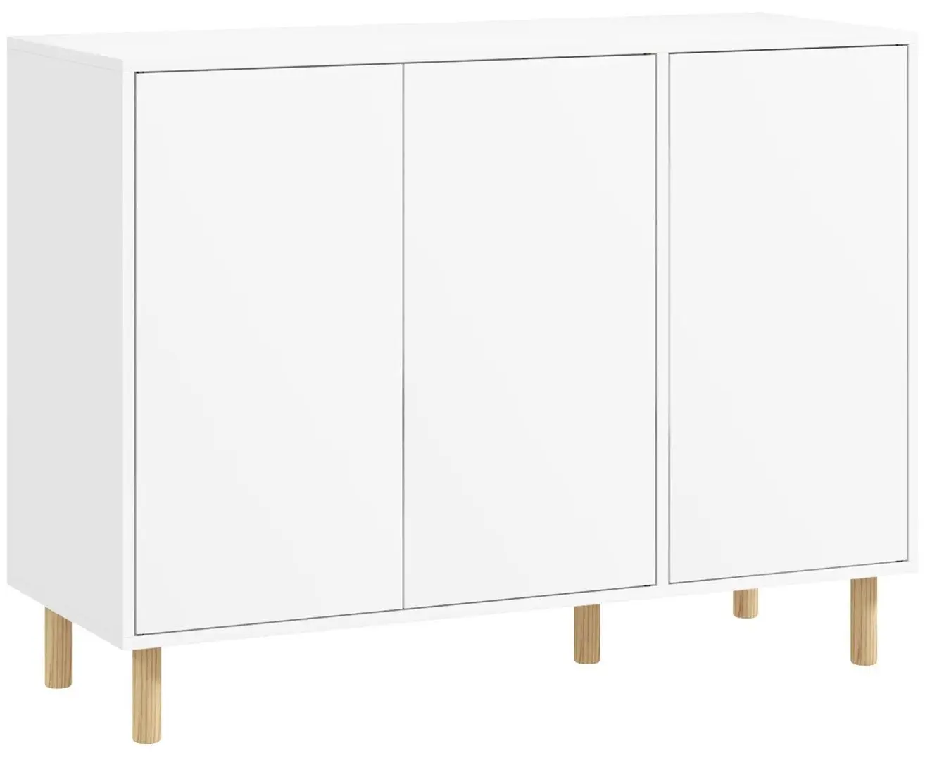 Tumba Homcom 839-945V00WT 107x40x80 cm (White/Natural) - 2