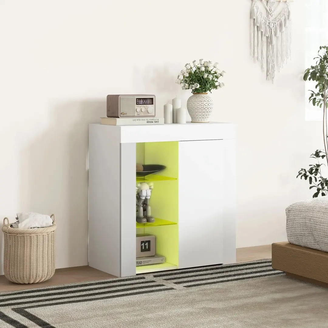 Тумба Homcom 839-952V90WT (White/White Gloss)