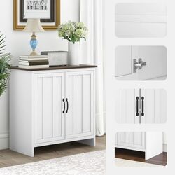 Tumba Homcom 839-988V80WT 80x39x80 cm (White/Brown) Thumb