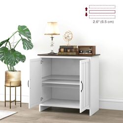 Tumba Homcom 839-988V80WT 80x39x80 cm (White/Brown) Thumb