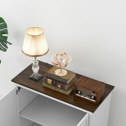 Tumba Homcom 839-988V80WT 80x39x80 cm (White/Brown) Thumb