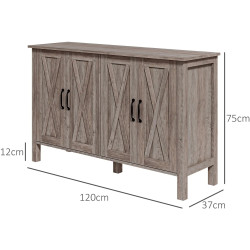 Tumba Homcom 83A-052V81GY (Grey) Thumb