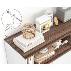 Tumba Homcom 83A-056V80WT 105x39x83 cm (White/Oak) Thumb