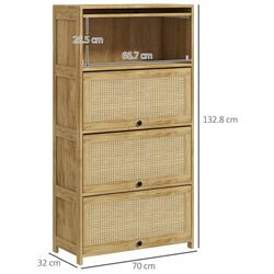 Комод Homcom 83A-059V00ND 70x32x132 cm (Oak) Thumb