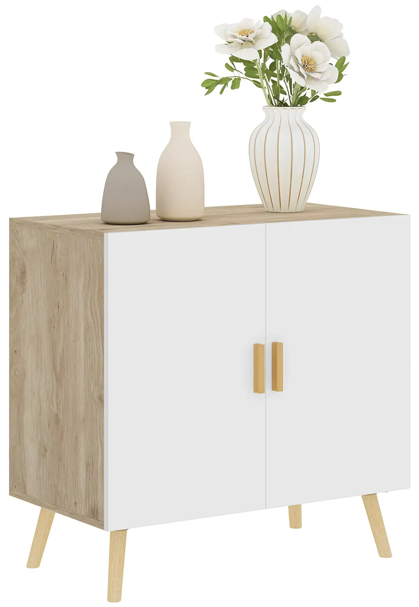 Tumba Homcom 83B-092V00AK (White/Oak) - 4