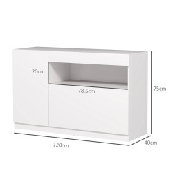 Tumba Homcom 83B-165V00WT (White) Thumb