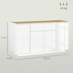 Тумба Homcom 83B-196V80WT (White Gloss) Thumb