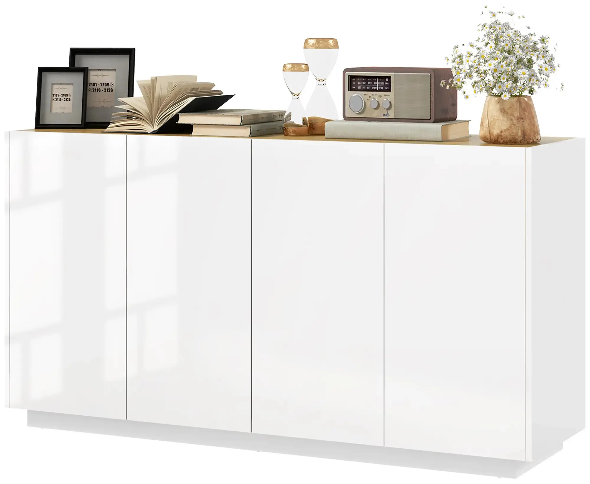 Tumba Homcom 83B-197V80WT (White Gloss) - 3