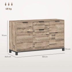 Tumba Homcom 83B-224V80BN (Brown) Thumb