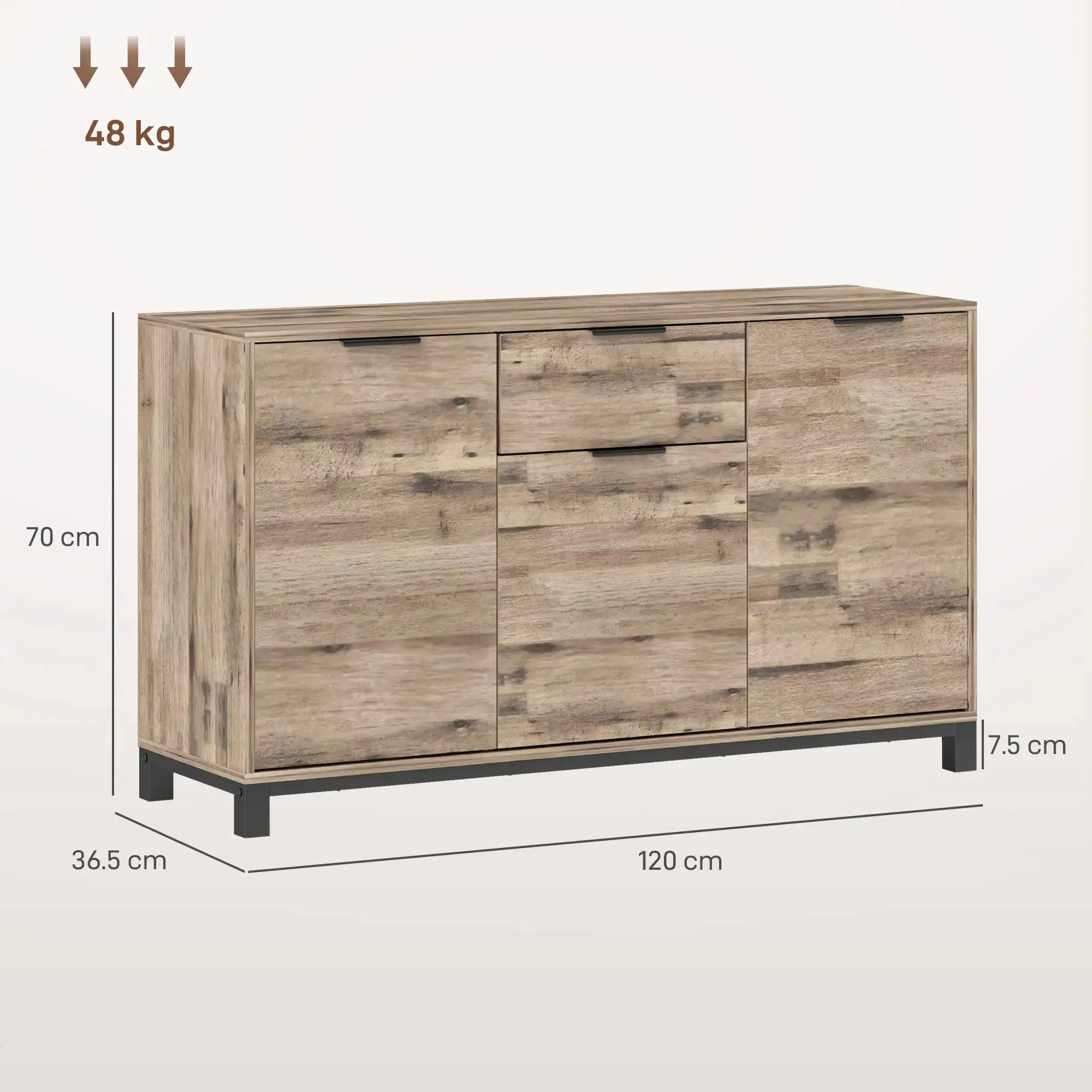 Tumba Homcom 83B-224V80BN (Brown) - 5
