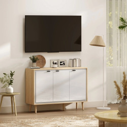 Тумба Homcom 83B-494V01WT (White Gloss/Oak) Thumb