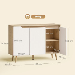 Тумба Homcom 83B-702V00AK (Oak/Natural) Thumb