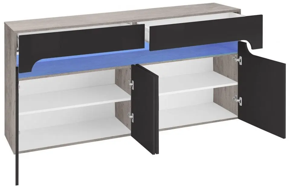 Tumba Home Affaire Places of Style 160x81 (Concrete/Anthracite)