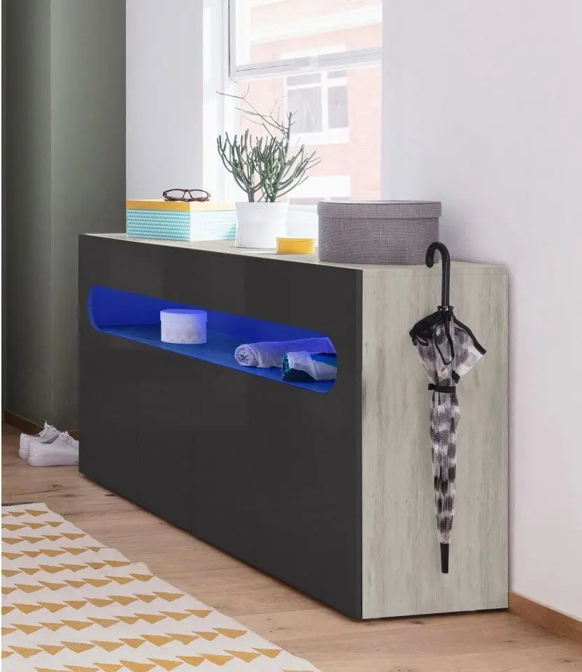 Tumba Home Affaire Places of Style 160x81 (Concrete/Anthracite)