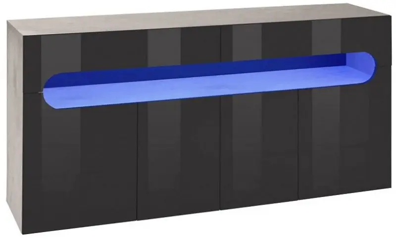 Tumba Home Affaire Places of Style 160x81 (Concrete/Anthracite)