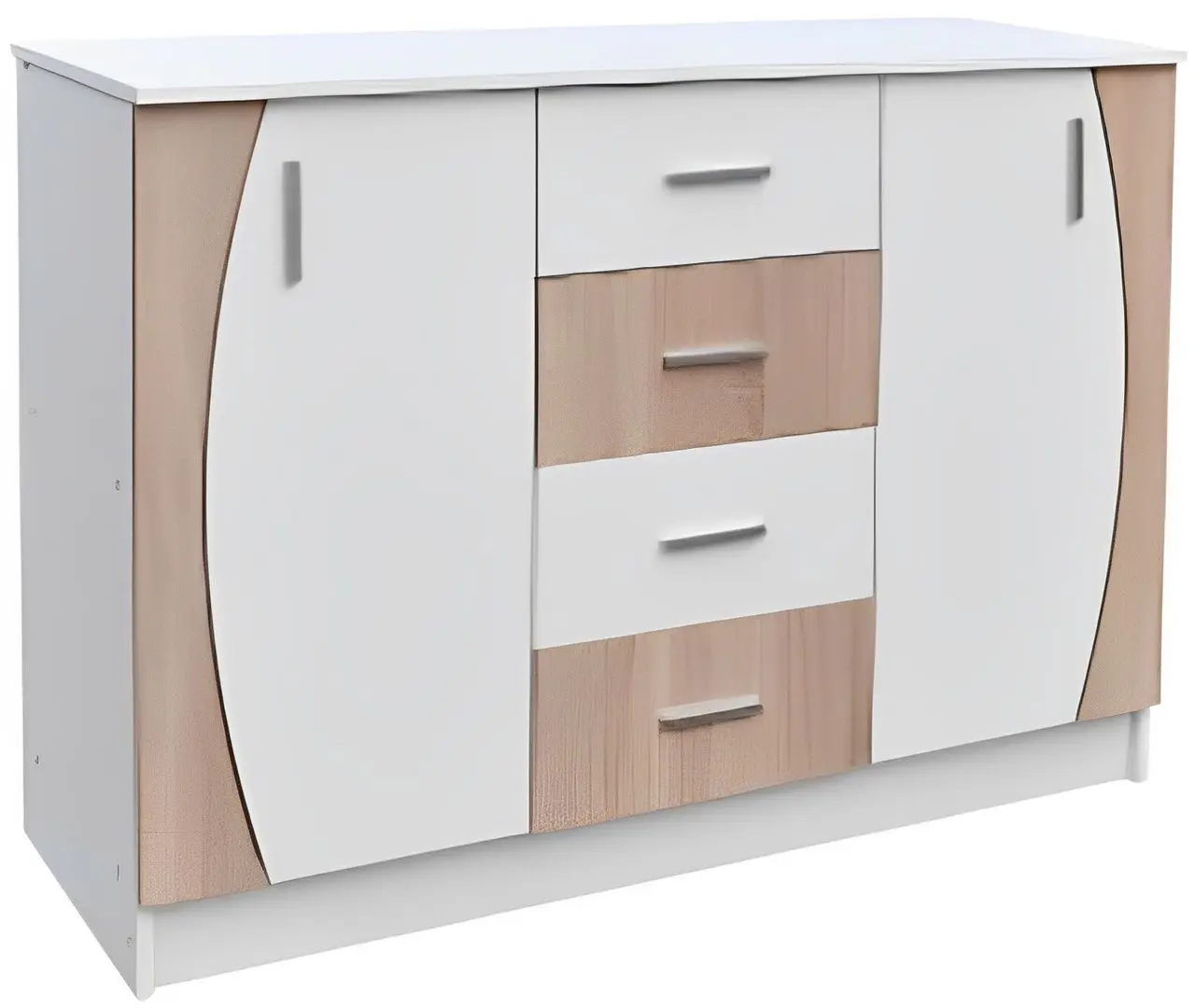 Tumba Ideal Mobila 2D4SZ (Sonoma Oak/White)